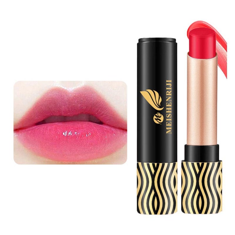 Carotene-infused red cherry color-changing lip balm, moisturizing, long-lasting, color-changing lipstick/lip balm.
